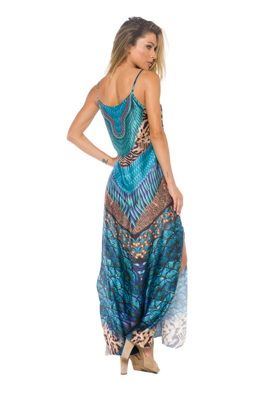 Amazonia Long Dress - Tropical Seas Clothing 
